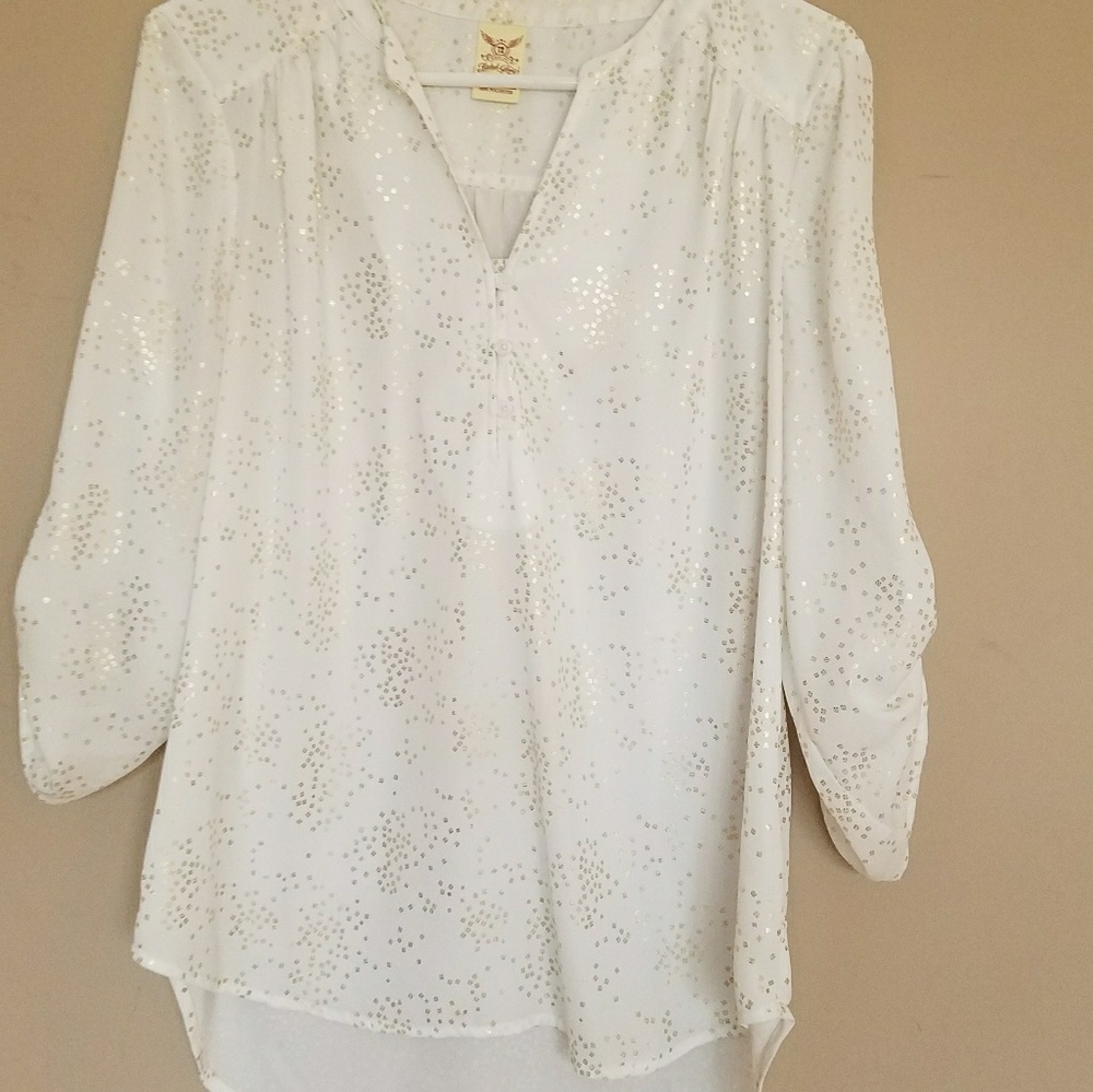 Gold glitter blouse